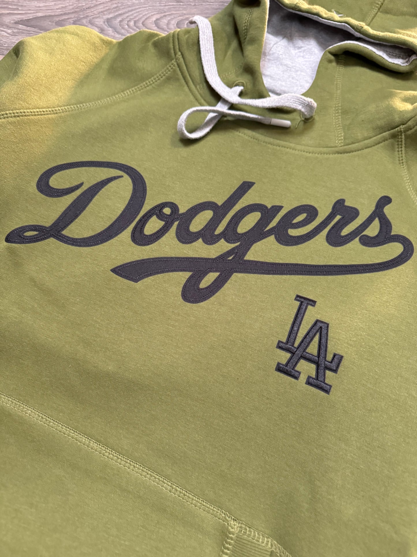 Dodgers Olive Hooded Sweatshirt