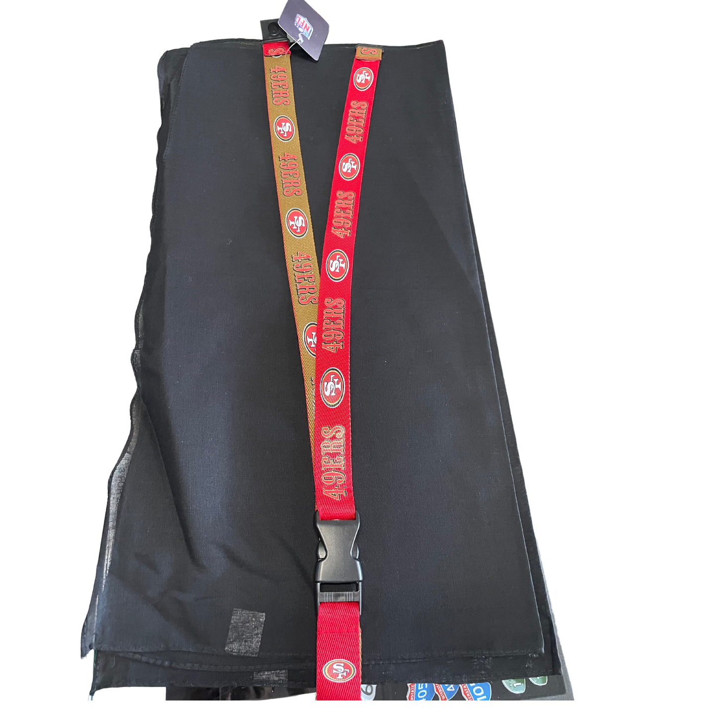 49ERS REDN & GOLD LANYARD