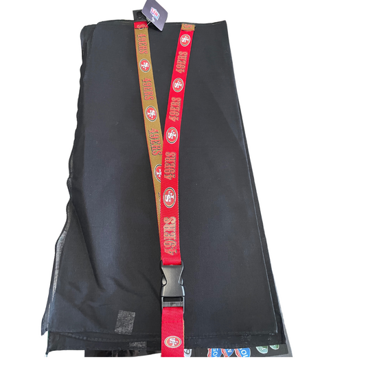 49ERS REDN & GOLD LANYARD