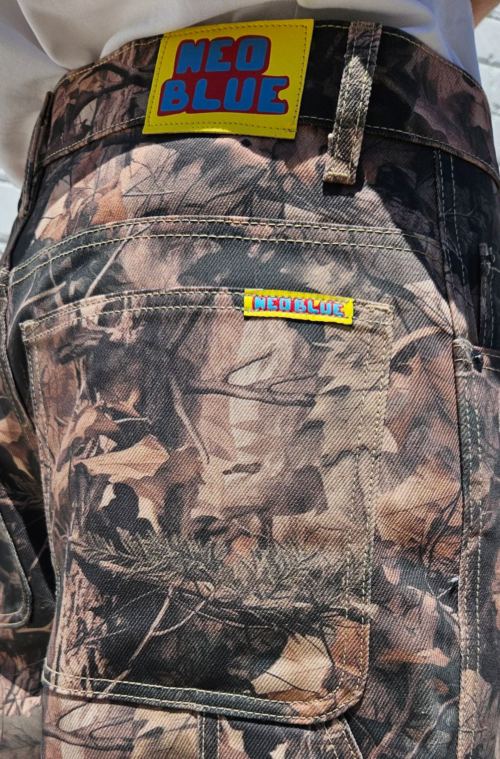 Hunting Camo Carpenter Shorts Loose fit Neu blue