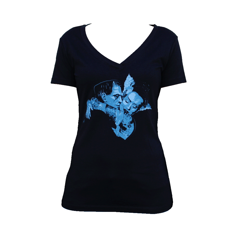 Undying Love - Women's VNeck T-shirt: Black