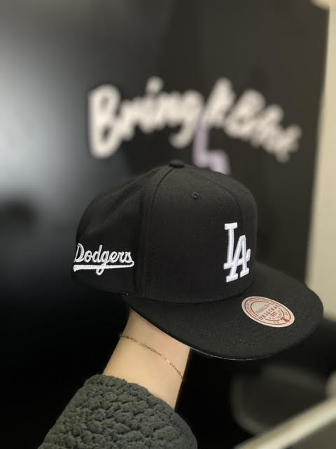 LA Dodgers Black Hat by Mitchell and Ness Snapback