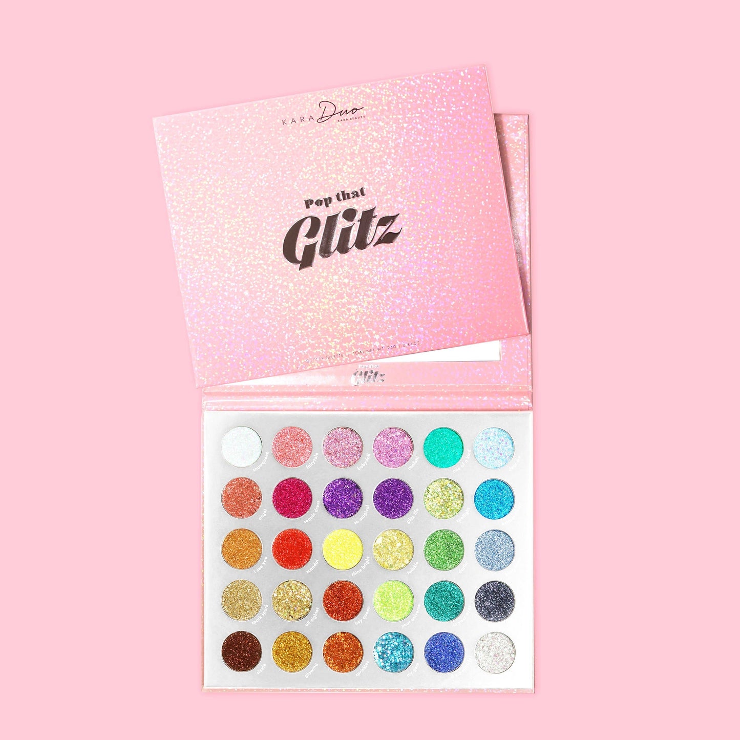Pop That Glitz 30-Shade Pressed Glitter Palette NEW