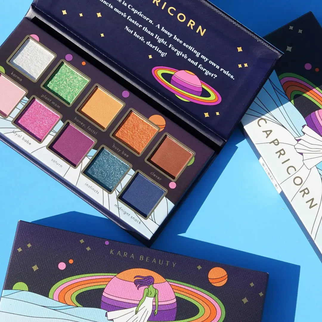 Zodiac CAPRICORN 10-Shade Creative Beauty Palette - VEGAN